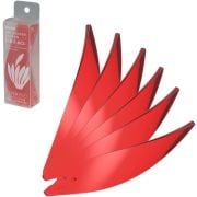 Hario V60 Suiren Rib ensemble de 6 pièces, rouge transparent