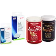 Jura Cleaning Tablets 6 pcs + Descaling Tablets 3 x 3 + Lucaffé Classic 250 g Lucaffé Mr Exclusive 250 g